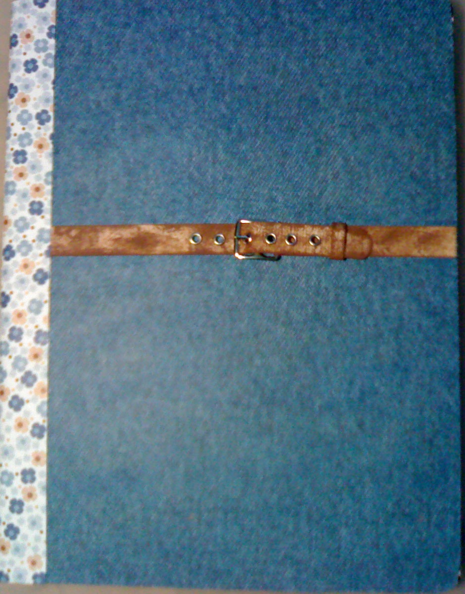 Denim notebook - front